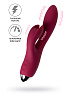 Вибратор с клиторальным стимулятором LEROINA by TOYFA Mion, силикон, бордовый, 22см