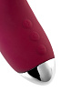 Вибратор с клиторальным стимулятором LEROINA by TOYFA Mion, силикон, бордовый, 22см