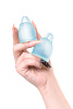 Набор менструальных чаш Satisfyer Feel confident Menstrual Cup, голубой