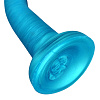 Фаллоимитатор из жидкого силикона, голубой, Ø 3,3 см, L 17 см