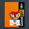 Значок деревянный «Good girl», 3 х 1,6 см