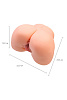 Мастурбатор Irene реалистичный в форме попки, с 2 входами, ТPE, телесный, 5,2 кг